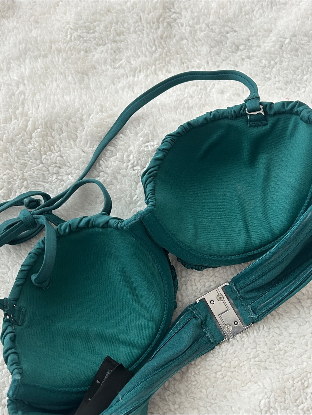 H&M Teal Bandeau Bikini Top - Picture 7 of 8